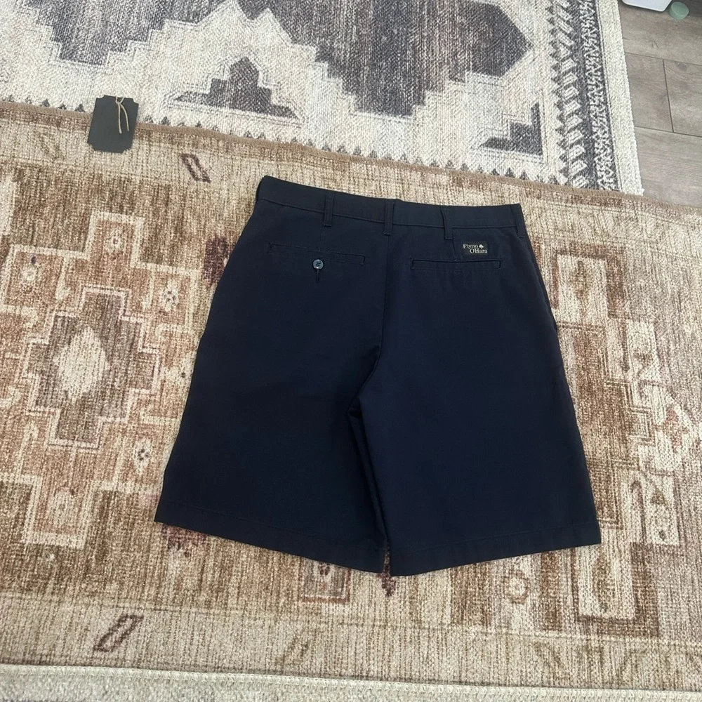Flynn O’Hara Boys Navy Blue Chino Shorts Uniform Shorts Size 30w Twill Walking